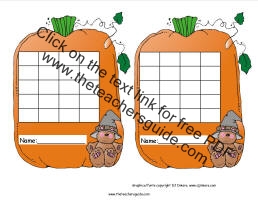 pumpkin sticker chart