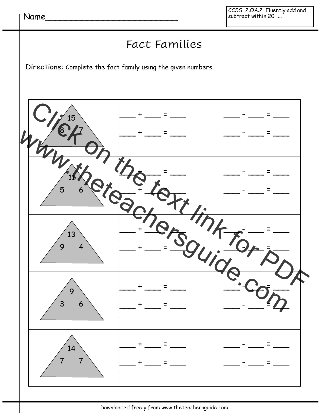 Comparing Numbers Worksheets from The Teacher's Guide