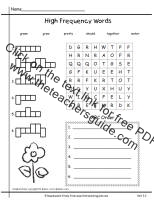 first grade wonders unit 3 week 2 high frequency words sheet
