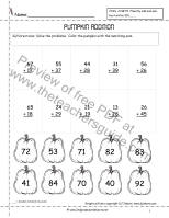 pumpkin addition with regrouping