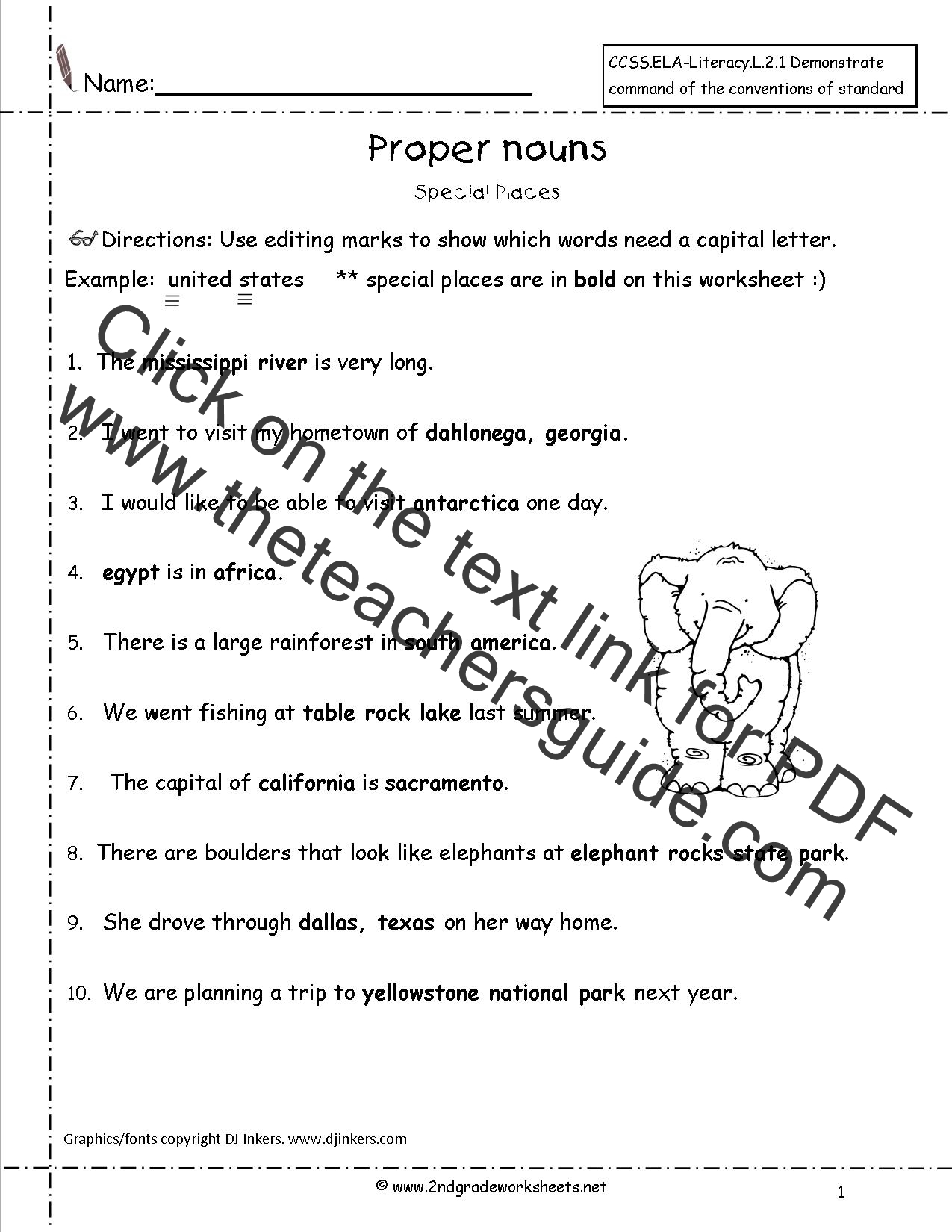 common-and-proper-noun-live-worksheets
