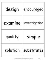 mcgraw hill wonders third grade unit one week four vocabulary student cards