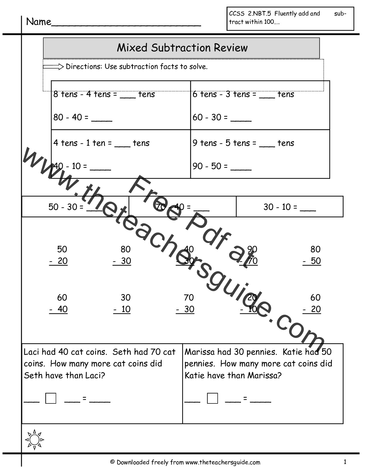 Single Digit Addition Worksheets from The Teacher s Guide