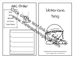 veterans day activity booklet