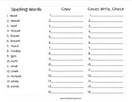 wonders second grade unit five week five printout spelling words cover copy write