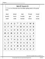 wonders second grade unit five week five printout spelling wordsearch