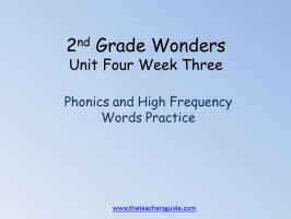 wonders unit four week three printout word practice