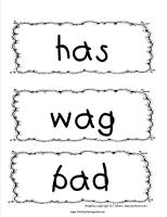 spelling words cards