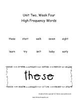 wonders 2nd grade unit two week four high frequency words worksheet