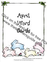 april words cards