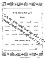 first grade wonders unit five week four printout  word quiz