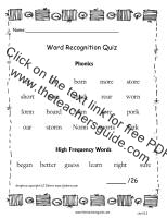 first grade wonders unit five week three printouts words quiz