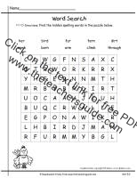 first grade wonders unit five week two printouts spelling word search