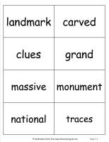 mcgraw hill wonders third grade unit one week five vocabulary cards