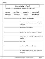 mcgrawhill wonders third grade unit two week four vocabulary match