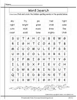 mcgraw hill wonders third grade unit two week one spelling wordsearch