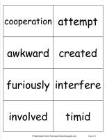 mcgraw hill wonders third grade unit two week one vocabulary cards