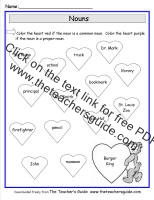 common and proper nouns valentines day worksheet